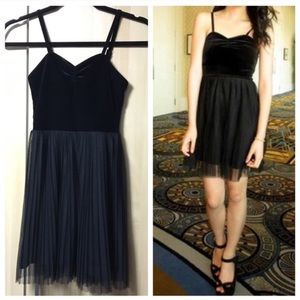 H&M | Velvet Tulle Minidress XXS